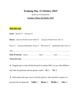 Training Day 11 Ottobre 2015