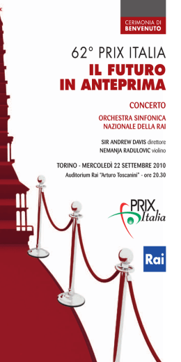 CONCERTO - Orchestra Sinfonica Nazionale della RAI