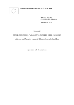 COMMISSIONE DELLE COMUNITÀ EUROPEE Bruxelles, 8.5.2003