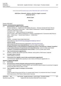 Italia-Roma: Indumenti, calzature, articoli da