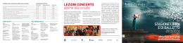 STAGIONE LIRICA E DI BALLETTO 2015/2016