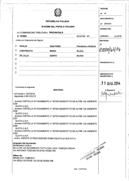 vedi sentenza - Associazione degli Avvocati Romani