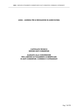 capitolato tecnico agea - sezione aiuti comunitari 2014-08-08