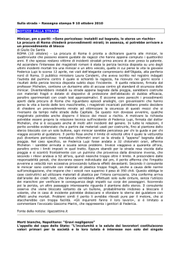 Sulla strada &ndash; Rassegna stampa 9 10 ottobre 2010
