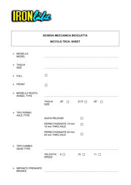 Scarica la scheda meccanica in formato PDF