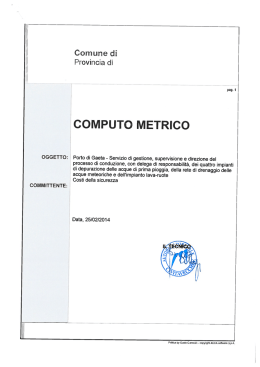 [COMPUTO METRICO - Porto di Civitavecchia
