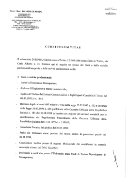DO`YI`. RAG. DAVIDE Dì RUSSO mﬁdîîwusz COMMERCIALISTA