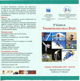 TRAUMATOLOGIA DELLO SPORT