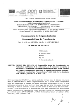 nomina supporto al RUP
