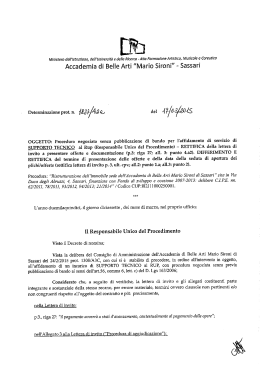 determina di rettifica - supporto tecnico al RUP e