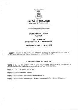 determina n. 149 del 01.04.2014