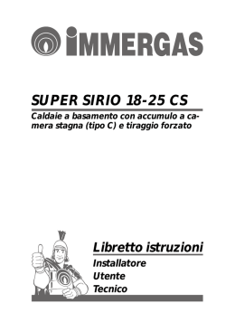 SUPER SIRIO 18-25 CS - Certificazione Energetica