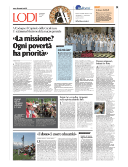 &laquo;Il dono di essere educatrici&raquo;