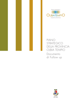 Scarica il Documento di Follow up del Piano Strategico Provinciale