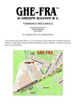 TORNERIA MECCANICA - GHE-FRA