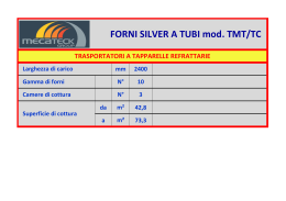 FORNI SILVER A TUBI mod. TMT/TC