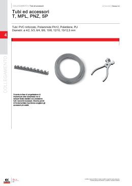 COLLEGAMENTO 4 Tubi ed accessori T, MPL