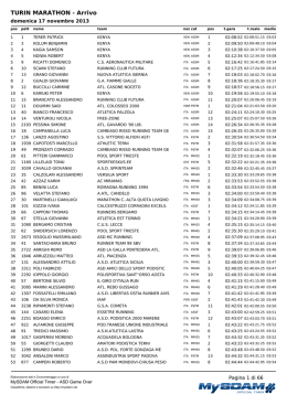 TURIN MARATHON - Arrivo