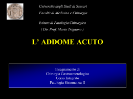 Addome Acuto - istituto di patologia chirurgica
