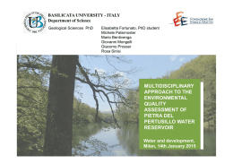 multidisciplinary approach to the environmental quality assessment