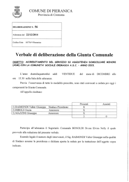 Accreditamento del servizio assistenza domiciliare minori