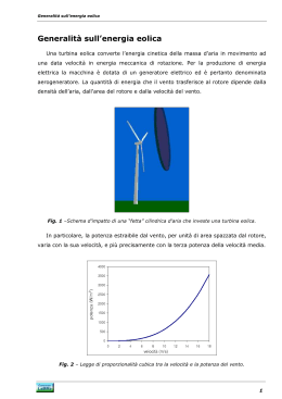 Generalità sull`energia eolica