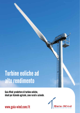 Brochure di generale  - Gaia-Wind