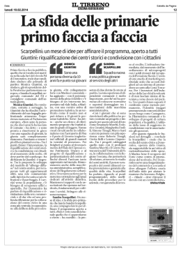 IL TIRRENO - Sistema universitario pisano