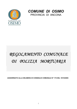 TITOLO I - Comune di Osimo
