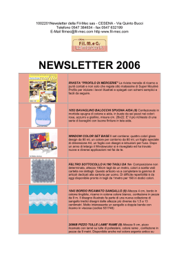 Newsletter della Fil-Mec sas - CESENA