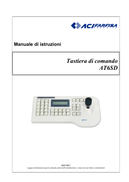 Tastiera di comando AT6SD
