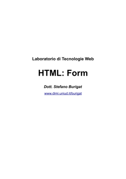 HTML: Form