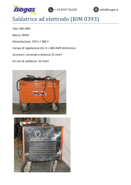 Saldatrice ad elettrodo (RIM 0393)