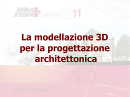 La modellazione 3D per la progettazione architettonica