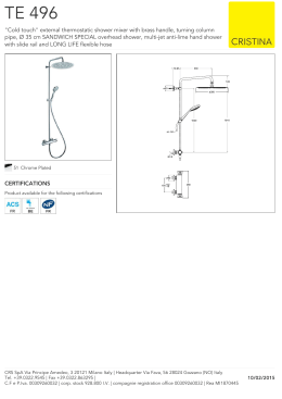 TE 496 - Cristina Rubinetterie