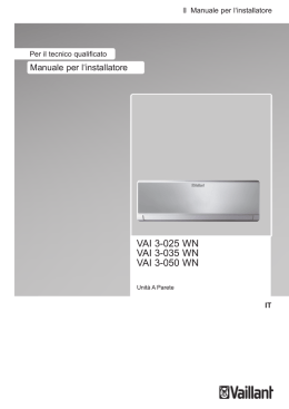 Istruzioni d`installazione VAI3 mono 025 035 050