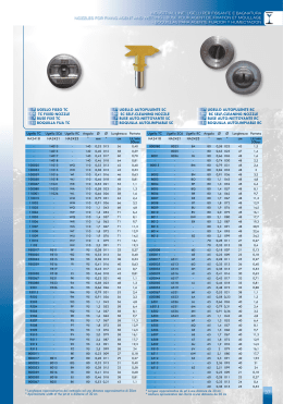 UGELLO FISSO TC TC FIXED NOZZLE BUSE FIXE TC