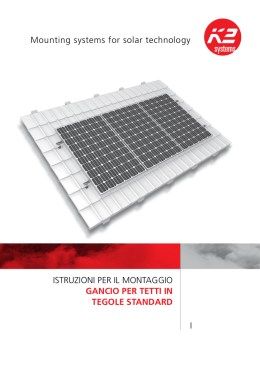 ISTRUZIONI PER IL MONTAGGIO GANCIO PER TETTI