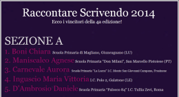 Raccontare Scrivendo 2014