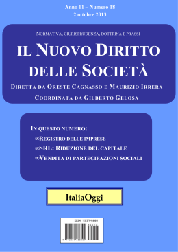 IL NUOVO DIRITTO DELLE SOCIET&Agrave;