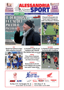 N° 29 – Alessandria Sport del 13/10/2014