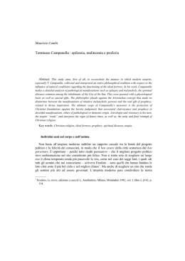 Tommaso Campanella : epilessia, malinconia e profezia
