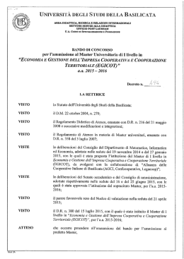 universit&agrave; degli st udi della asilicata