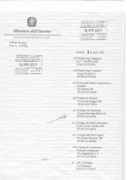 Vedi la comunicazione - Collegio dei Geometri della provincia di