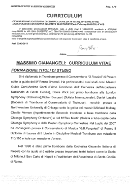 Curriculum - Comune di Jesi