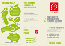Brochure Food Republic - Gruppo Acquisto Solidale Monastier
