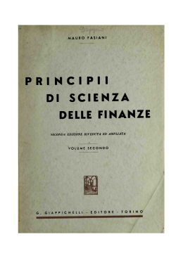 P R I N C I P I I DI SCIENZA DELLE FINANZE
