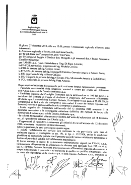i termine dell`intesa con amiu