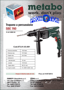 Trapano a percussione SBE 760