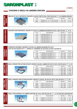 listino prezzi 2015